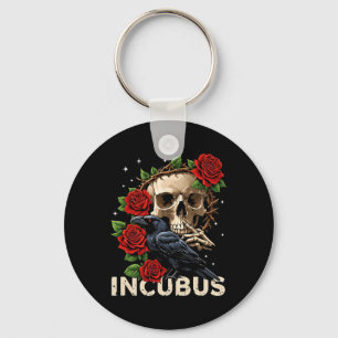 Porte-clés Costume d'Halloween Incubus Crow Left Skull Flower