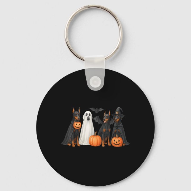 Porte-clés Costume d'Halloween pour Doberman Fun Doberman Hal (Recto)