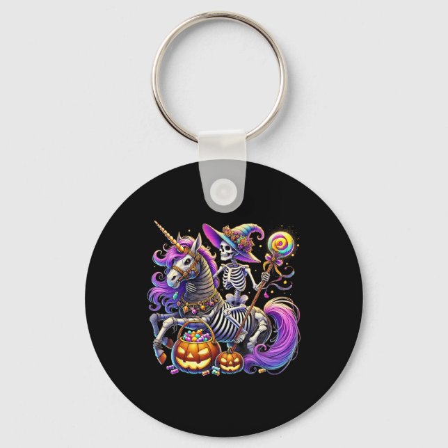 Porte-clés Costume d'Halloween Squelette Unicorne (Recto)