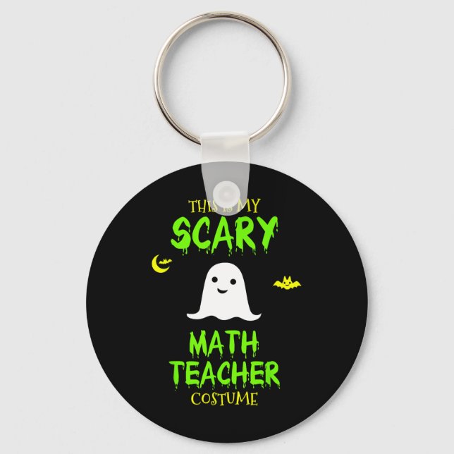 Porte-clés Costume enseignant en mathématiques effrayantes Ha (Recto)