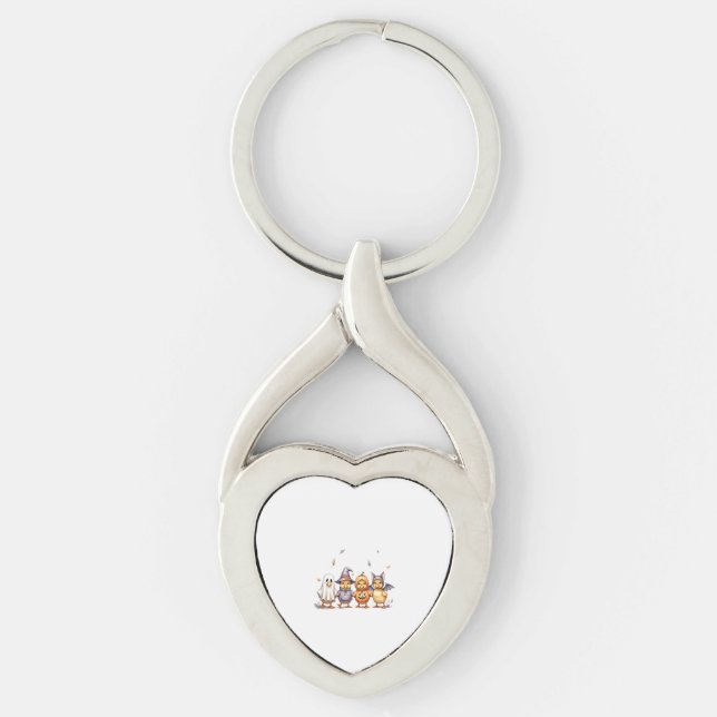 Porte-clés Costume Halloween Cute Ducklings (Devant)