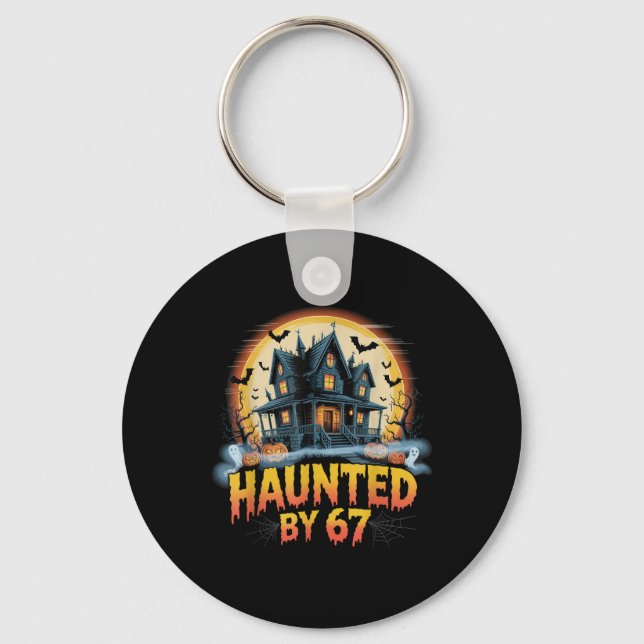 Porte-clés Costume Halloween Mème Hanté _2  (Recto)
