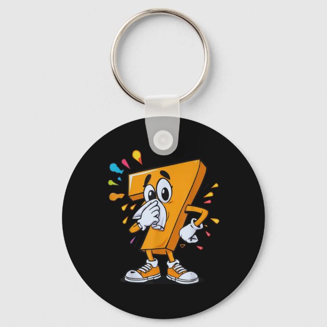 Porte-clés Costume Halloween Sick Seven 67 Mème Pour Fans  (Recto)
