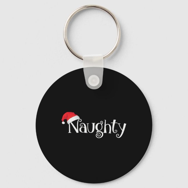 Porte-clés Costume Naughty Ou Nice Correspondant Couples De N (Recto)