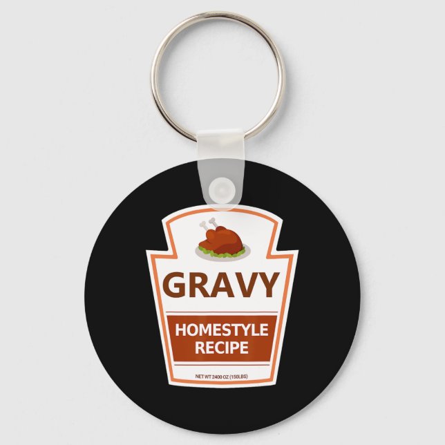Porte-clés Costume pâle Thanksgiving Gravy Jar (Recto)