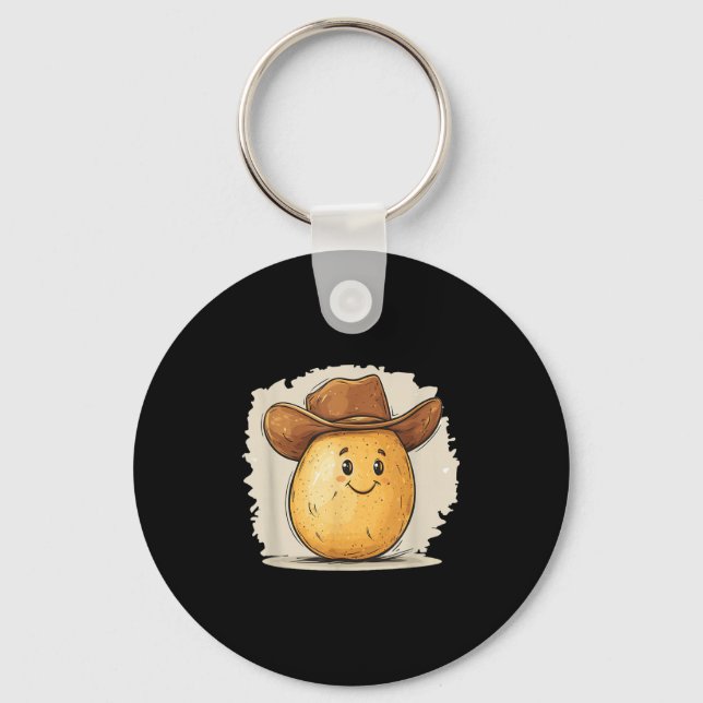 Porte-clés Costume Tato Cowboy Avec Casquette Occidental Pour (Recto)