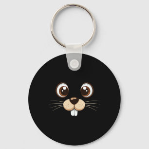 Porte-clés Costume visage de marmotte de fond Enfants Jour de