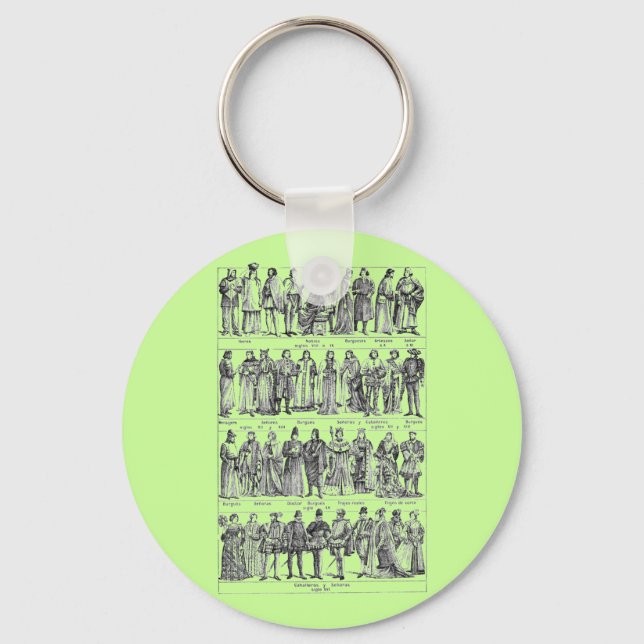 Porte-clés Costumes historiques (Recto)