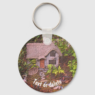 Porte-clés Cosy Cottage Jardin Nature Personnalisée