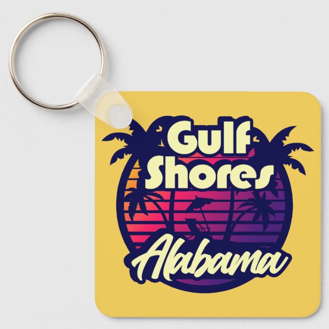 Porte-clés Côte du Golfe Alabama (Recto)