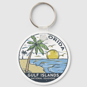 Porte-clés Côte nationale des îles Gulf Floride Vintage