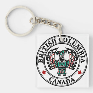 Porte-clés Côte Pacifique Nord-Ouest Haida Art Thunderbird