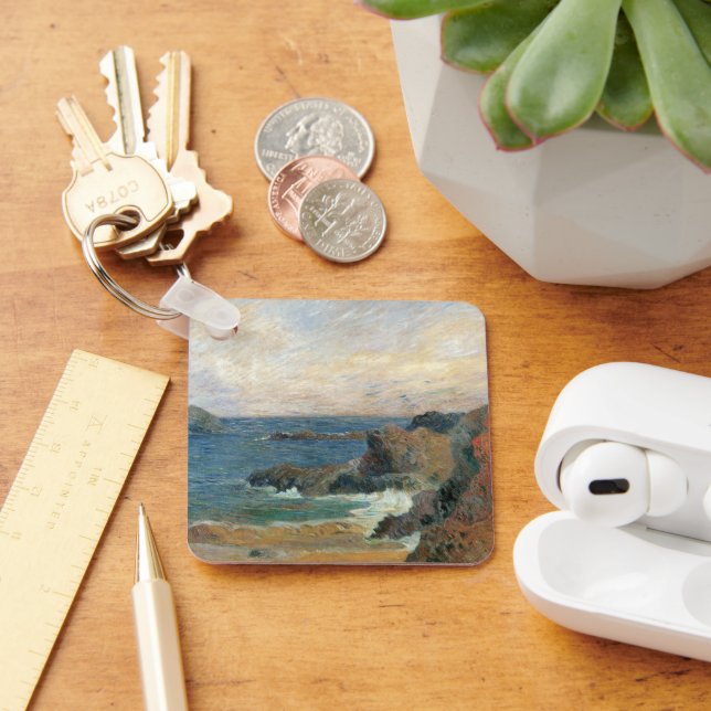 Porte-clés Côte rocheuse de Paul Gauguin, Impressionnisme vin (Bureau)