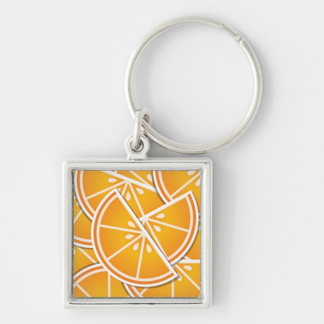 Porte-clés Cotés orange funky (Devant)