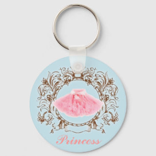 Porte-clés CotonCandy Couleur rose tutu bleu Princesse Porte