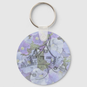 Porte-clés Cottage Embroidery & Petunias