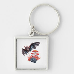 Porte-clés Cottagecore Papillons Chauves-souris Champignon Go