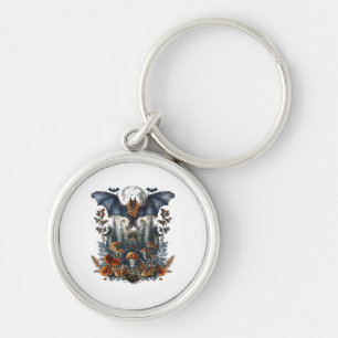 Porte-clés Cottagecore Papillons Chauves-Souris N Champignon