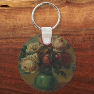 Porte-clés Cottagecore Renoir Floral Art Vintage Rose