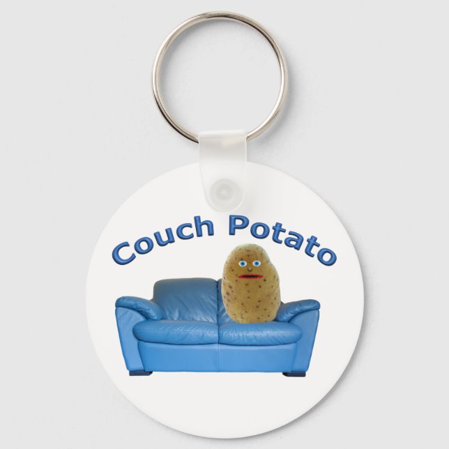 Porte-clés Couch Potato Button Keychain (Recto)