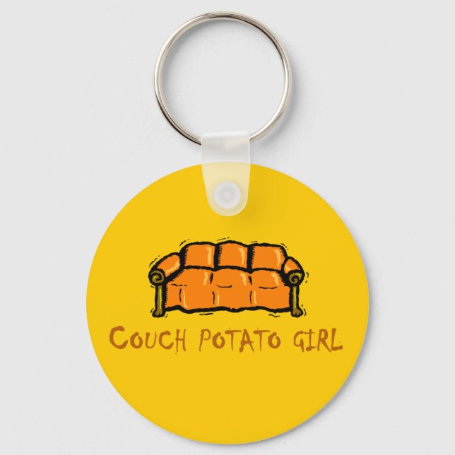 Porte-clés Couch Potato Girl (Recto)