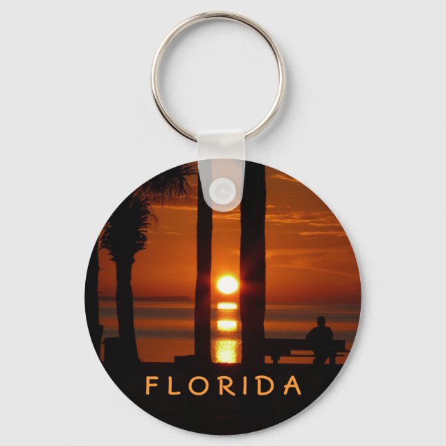 Porte-clés Couché de soleil de Floride (Recto)