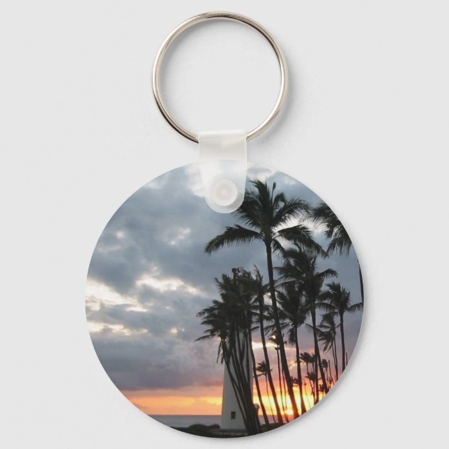 Porte-clés Coucher de soleil à Hawaii (Recto)