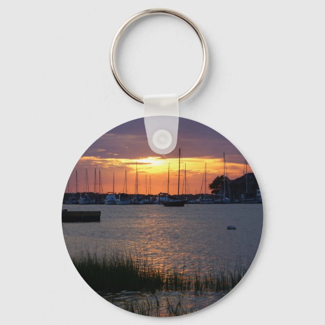 Porte-clés Coucher de soleil de Folly River (Recto)