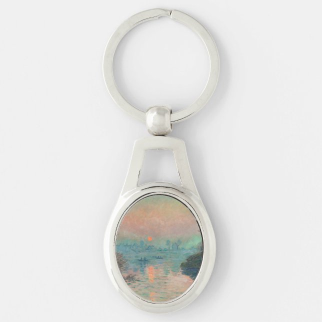 Porte-clés Coucher de soleil de Monet sur la Seine Impression (Devant)