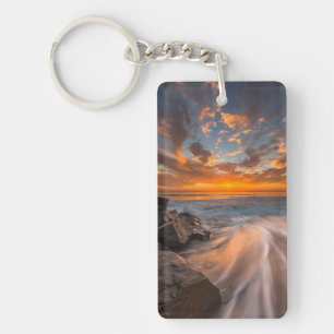 Porte-clés Coucher de soleil depuis la plage de Tamarach