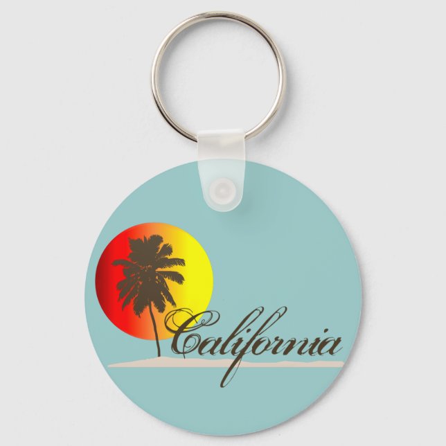 Porte-clés Coucher de soleil en Californie (Recto)