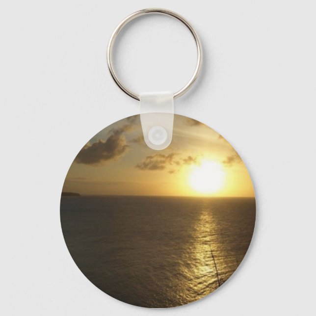 Porte-clés Coucher de soleil hawaïen (Recto)