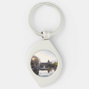Porte-clés Coucher de soleil sur l'ancien pont médiéval de Nu