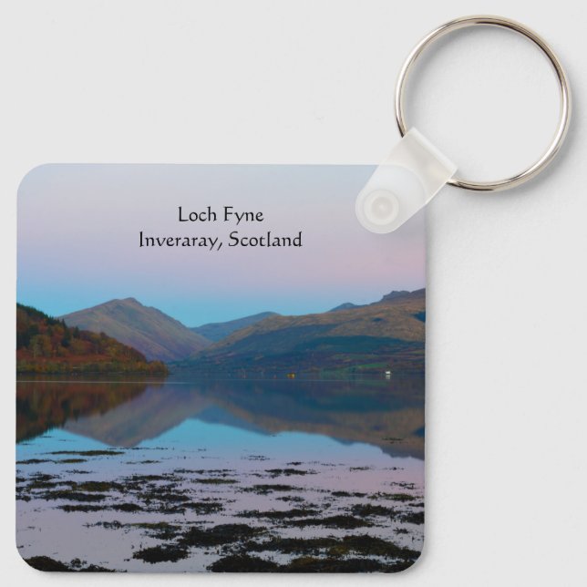 Porte-clés Coucher de soleil sur Loch Fyne, Scotland Keyring (Dos)