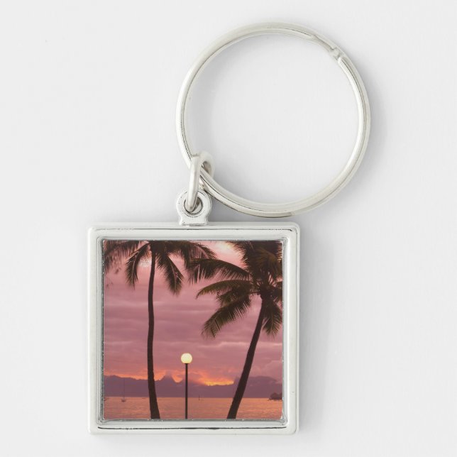 Porte-clés Coucher de soleil sur Moorea depuis Sofitel Maeva  (Devant)