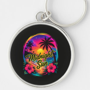 Porte-clés Coucher de soleil tropical sous le soleil de minui