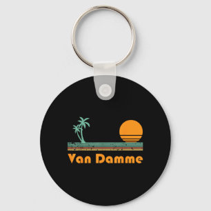 Porte-clés Coucher de soleil vintage sur la plage de Van Damm
