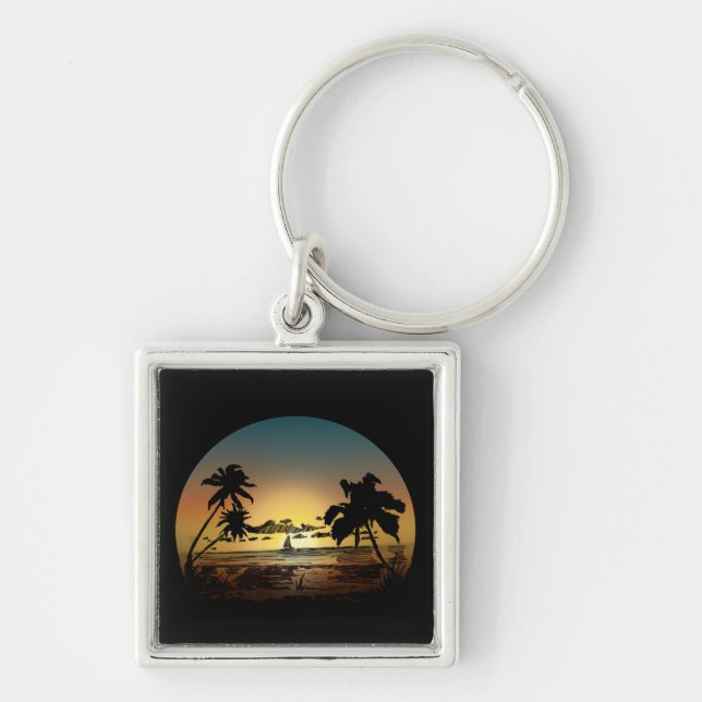 Porte-clés Coucher du soleil (Devant)