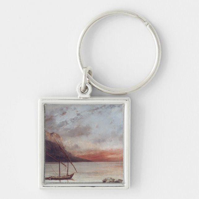 Porte-clés Coucher du soleil au-dessus de lac Leman, 1874 (Devant)
