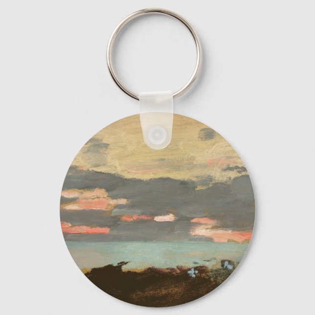 Porte-clés Coucher du soleil, Baie de Saco (Recto)