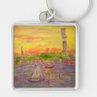 Porte-clés coucher du soleil de la Nouvelle Angleterre