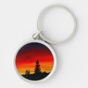 Porte-clés Coucher du soleil de Yellowstone