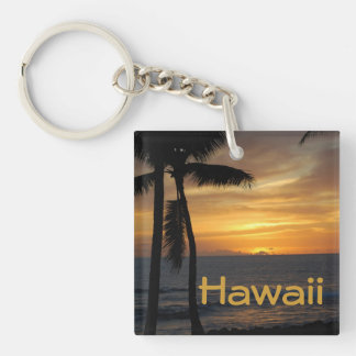 Porte-clés Coucher du soleil d'Hawaï à la plage