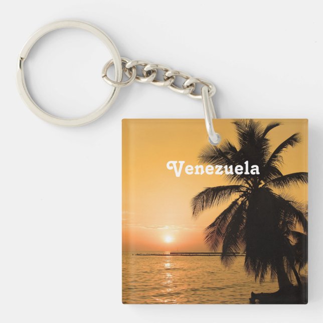 Porte-clés Coucher du soleil du Venezuela (Devant)