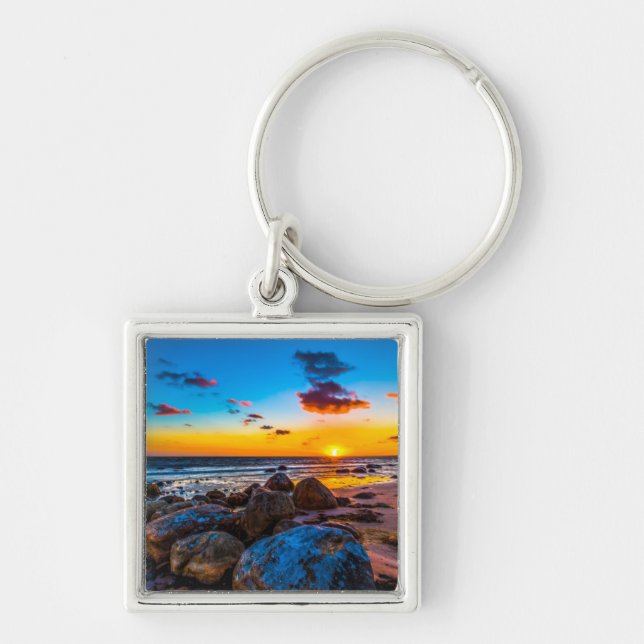 Porte-clés Coucher du soleil en mer (Devant)