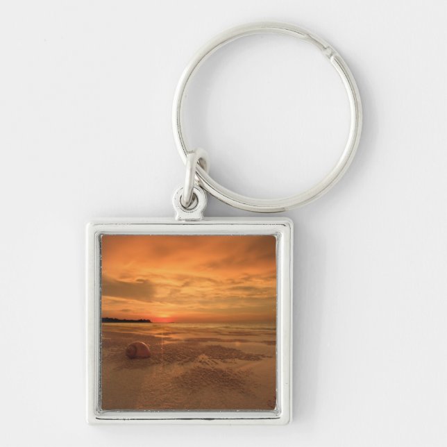 Porte-clés Coucher du soleil sur une plage thaïlandaise (Devant)