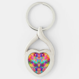 Porte-clés Couleur abstraite et colorée, oreiller à lancer fa