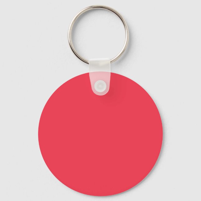 Porte-clés Couleur Amaranth Red F4364C - Ajouter Votre Nom Op (Recto)