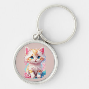 Porte-clés Couleur Cute Kawaii Kitten