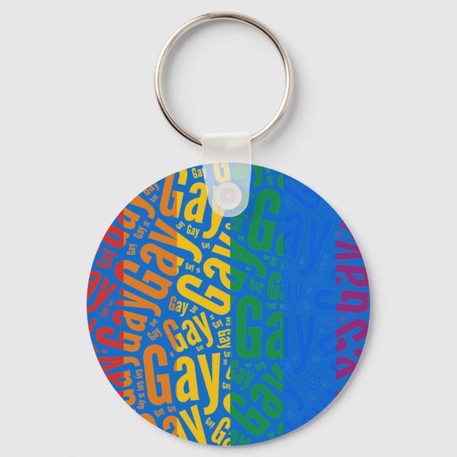 Porte-clés COULEUR DU MOTIF GAY WORD -.png (Recto)